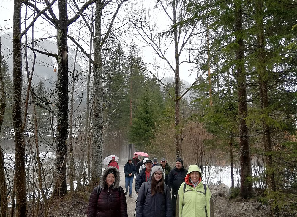 Gruppenbild auf der Schipiste