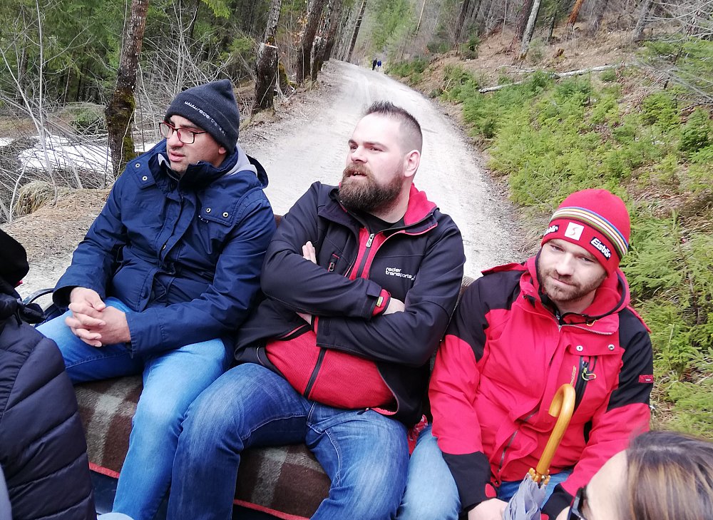 Gruppenbild auf der Schipiste