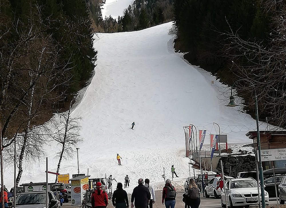Gruppenbild auf der Schipiste